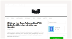 Desktop Screenshot of evasi0njailbreak.org